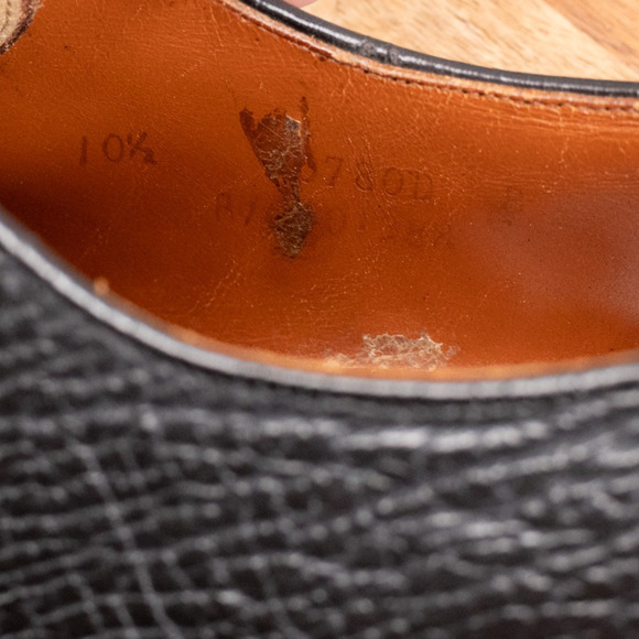 Vtg Men's Footjoy Classics Genuine Sharkskin Split Toe Oxford Size 10.5 A/C - Picture 9 of 11